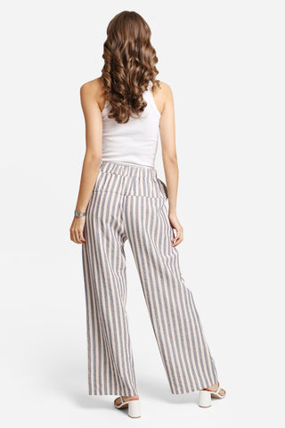 Elastic Waisted Wide-Leg Pants