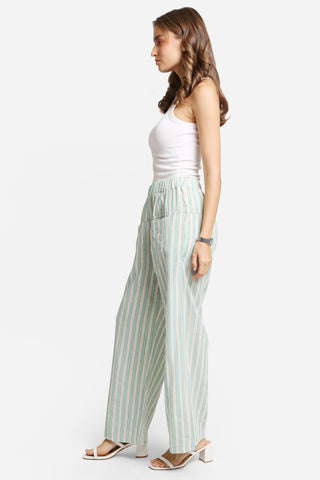 Elastic Waisted Wide-Leg Pants