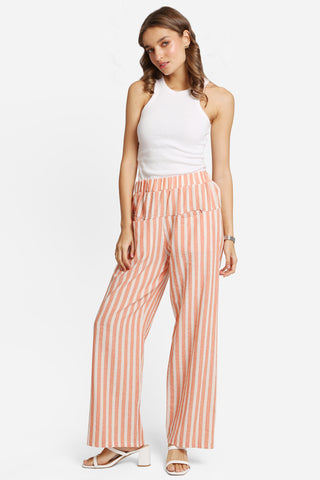 Elastic Waisted Wide-Leg Pants