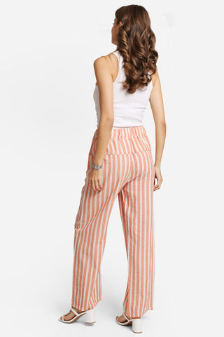 Elastic Waisted Wide-Leg Pants