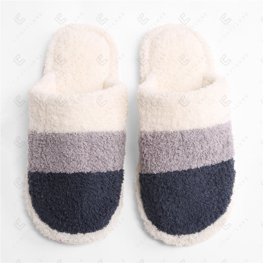 Color-Blocked Pattern Luxury Soft Slippers – COMFYLUXE