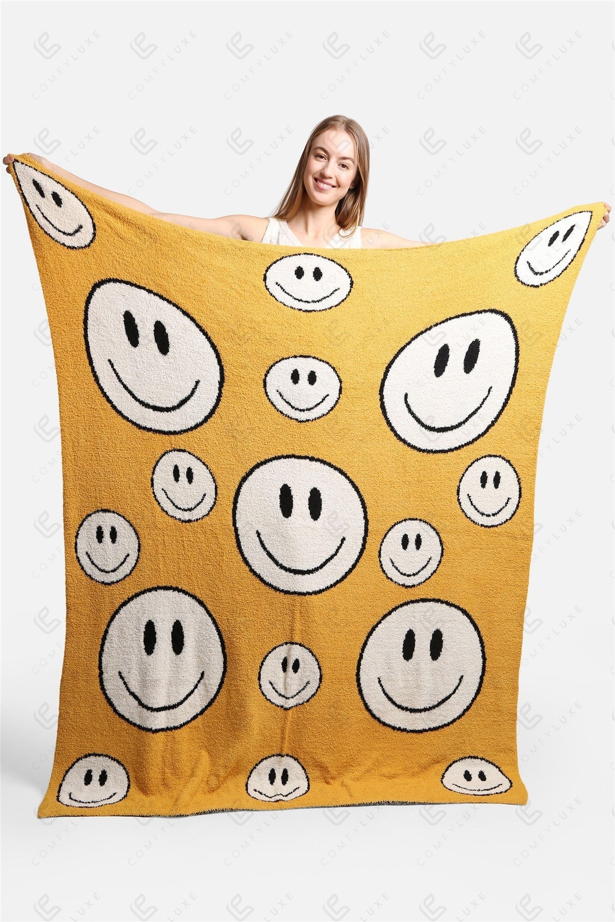 Comfyluxe Yellow Comfy Luxe Smile Tote Bag